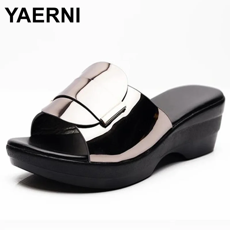 Women's Slippers Sandals Summer 4.5cm High Heels Women Shoes Woman Slippers Summer Sandals Casual Shoes women sandals