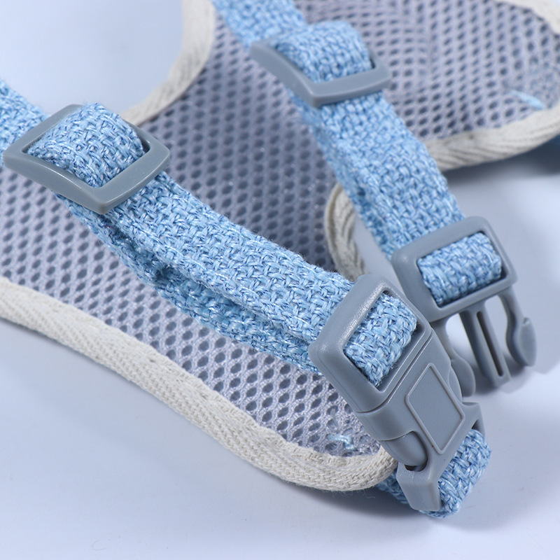 Puppy Harness and Leash Set, Adjustable Vest-style Cartoon Pattern Pet Harness for Cats, Puppies, Rabbits Outdoors Cat Harness