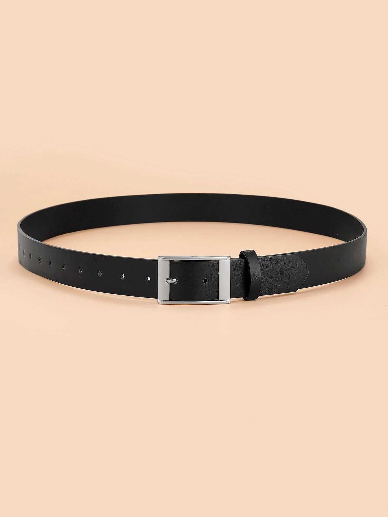 Mens Pin Buckle Faux Leather Belt Fashion Casual Business BeltX240914
