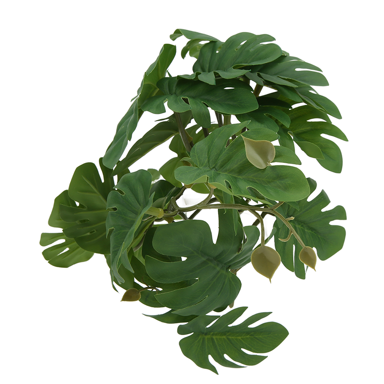Plastic Turtle Leaf Rattan Simulation Reptile Terrarium Plant For Bearded Dragon Lizard Gecko Snake Habitat Decoration