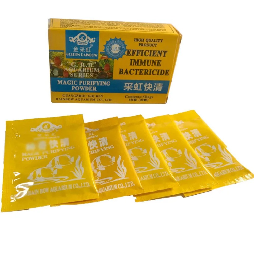 5 pcs Healthy Fish Tank Purifying Powder Removes Odor Accessories Tank Water Cleaner Reduces the Need Aquarium Cleaning