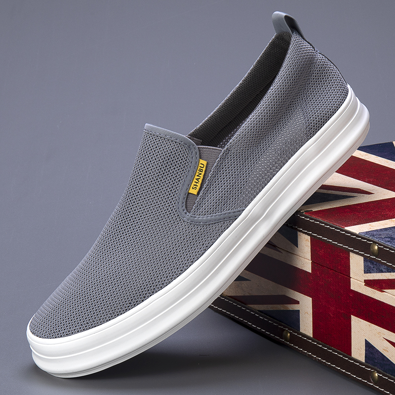 Men's Canvas Fashion Shoes Breathable Thin Mesh Shoes In Summer Men's Shoes, Board Shoes Casual Versatile Foot Cloth SS23605