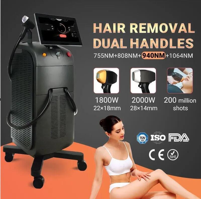 Effective Ice Platinum Epilator Care Epilation Definitive 808nm Alexandrite Diode Laser 755 808 940 1064 Hair Removal Machine