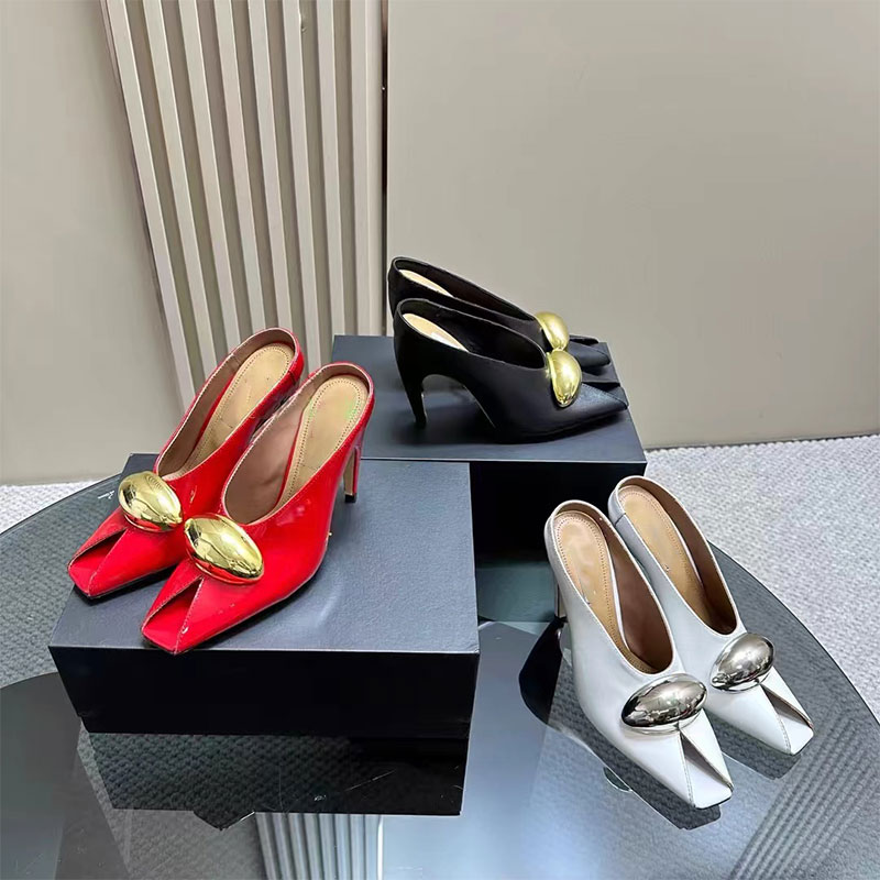 Show Style 10.5c High Heel Fish Mouth Sandals Spring Summer Black White Fashion Sexy Professional Commuter Women Shoes Size 43