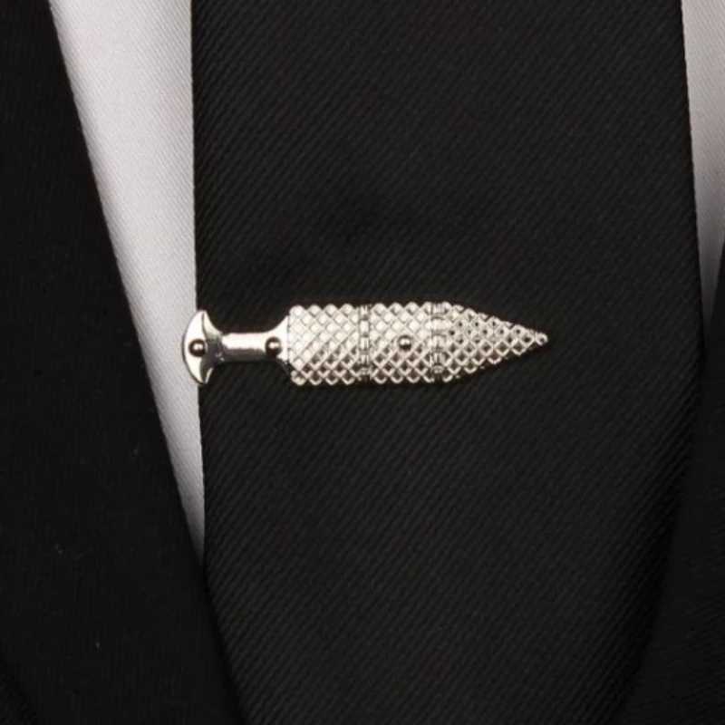 Creative Pistol Shaped Tie-clip Mens Party Performance Formal Accessories Boyfriend Gift Suit Tie Holder Business Fashion ClipX240914