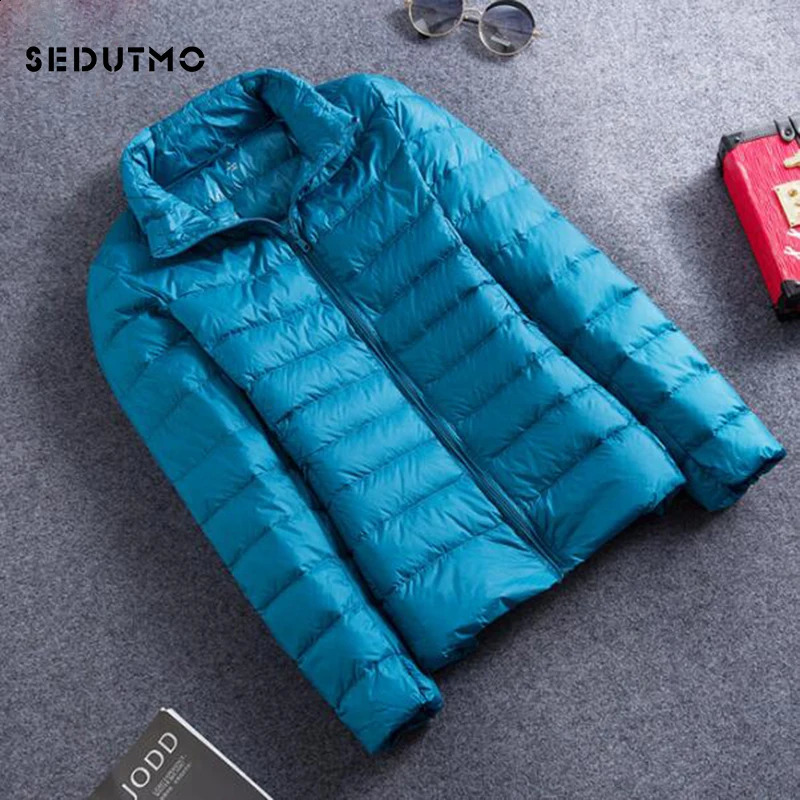 SEDUTMO Winter Ultra Light Down Jacket Womens Short Jacket Warm Thin Spring Black Inflatable Jacket ED419 240913