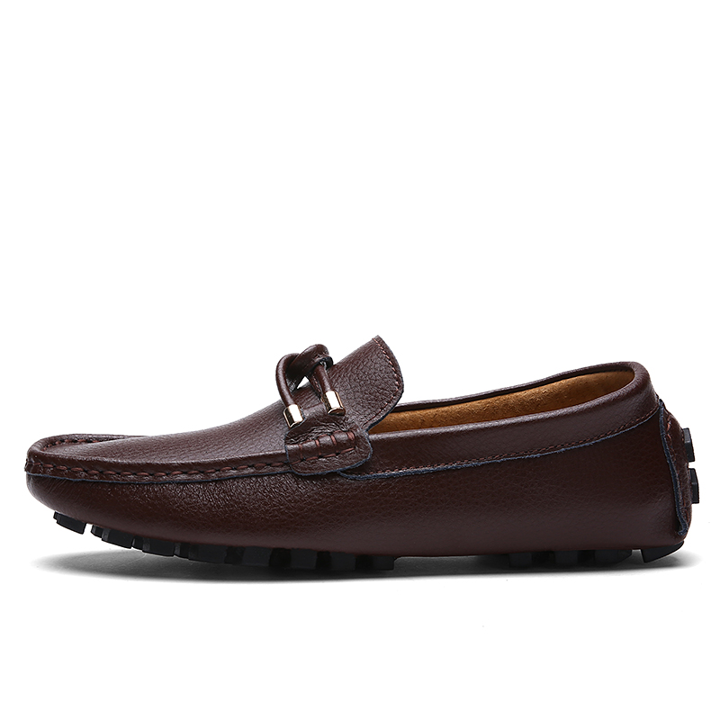 Men Shoes Autumn Luxury Leather Fashion Shoes Loafers Boat Men Drive Flats Footwear Classic Comfy Men Casual Shoes High Quality