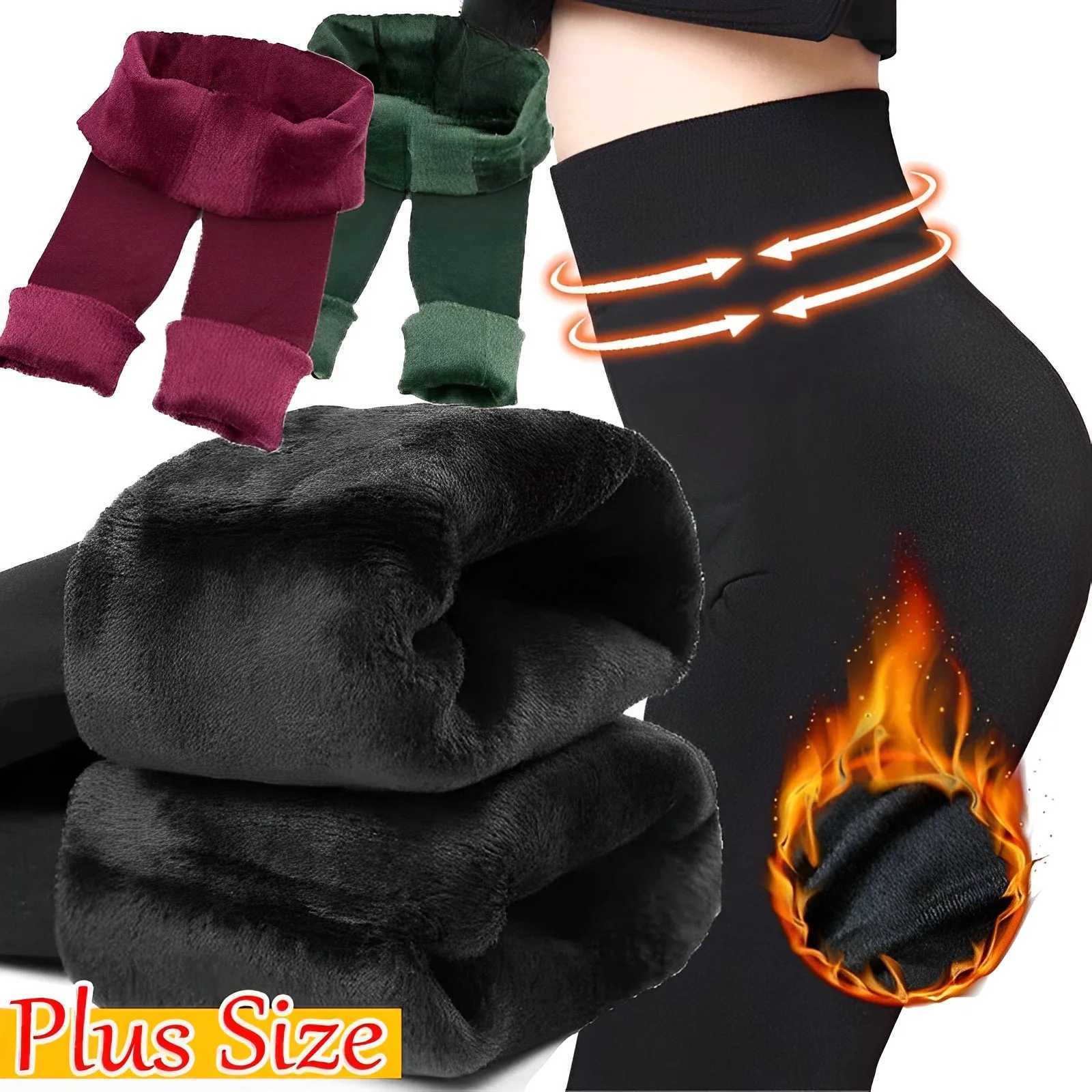 2023 Fashion Women Fleece Tights Woman Warm Winter Pantyhose Sexy Translucent Stockings Thermal Elasticity Panty Leggings FemaleX240914