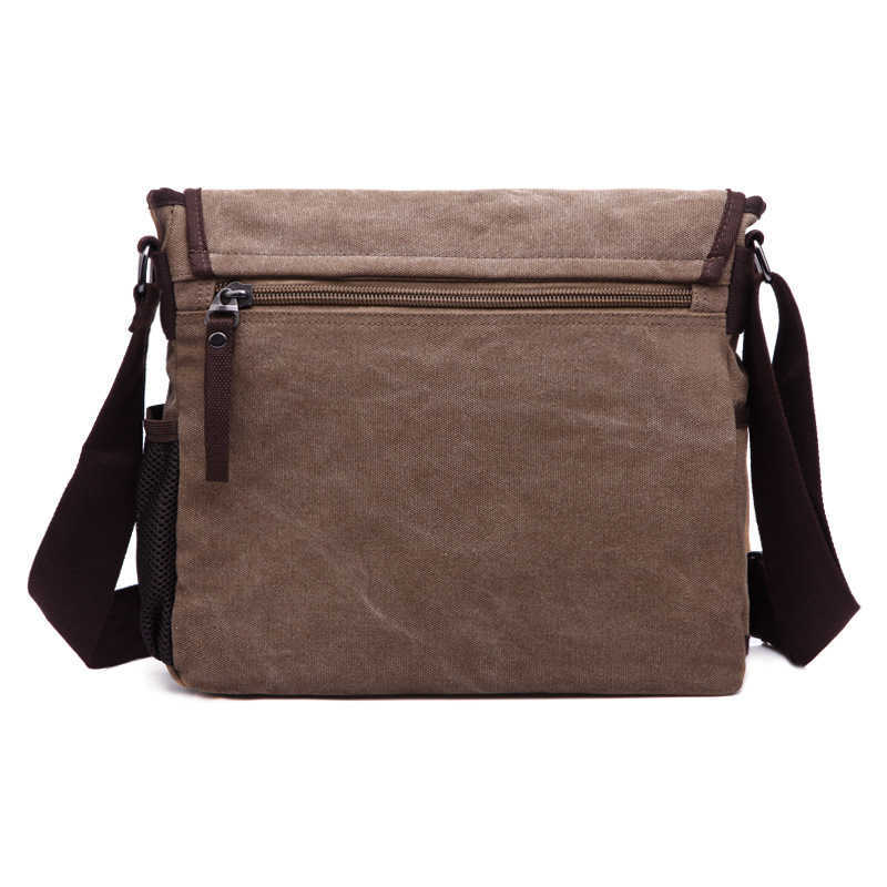 men's casual bag trend solid color men's canvas shoulder bag men's crossbody bag brand men's bag 240915