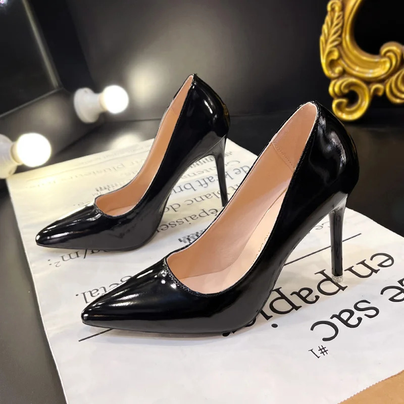 Sexy Nude Pointy Party Wedding Shoes Basic Light Mouth Stiletto Heels Womens Single Shoes Fashion Simple Heels Women Shoes 240904