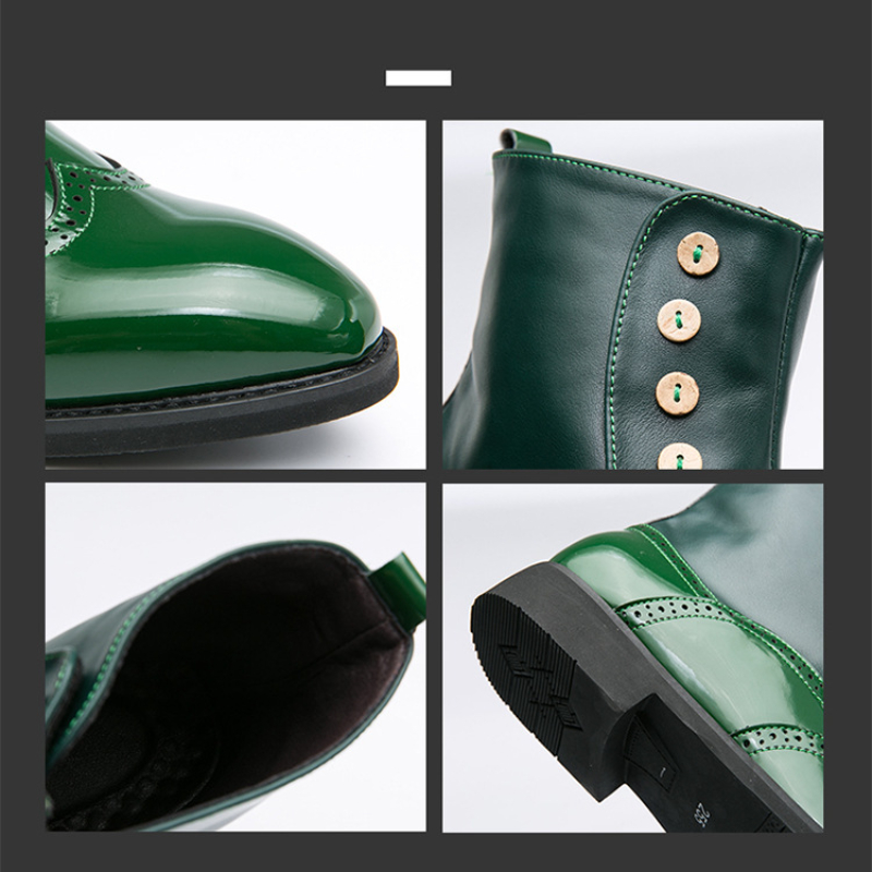 Men Leather Shoes PU Fashion Versatile Business Casual British Style Street Party Wear Classic Ankle Boots for Man 53ca