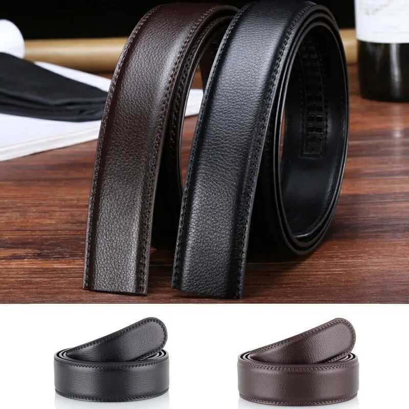 Men Ratchet Buckle Or Strap Leather Belt Replacement Free Buckle Adjustable Replacement Strap CowboyX240914