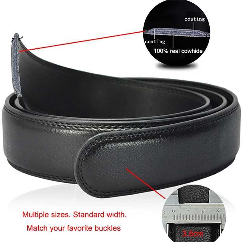 Belt Men LONG Plus Size 110 120 130 140 150 160 170 180cm Genuine Leather Belts for Jeans Strap Male Black Automatic Buckle BeltX240914