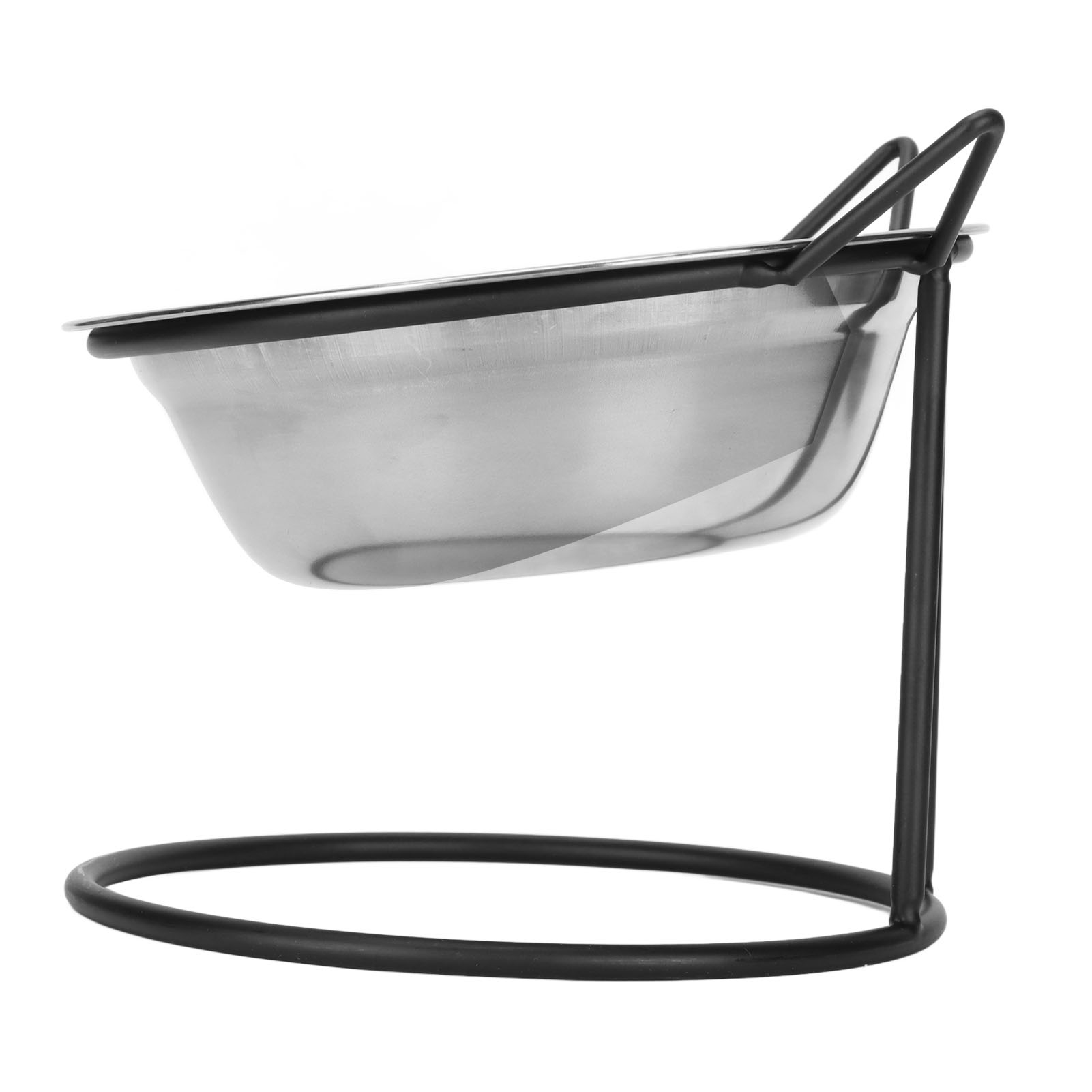 Stainless Steel Raised Pet Bowls with Stand for Cats and Dogs, Elevated Dog Feeder, Cute Cat Ears Shape