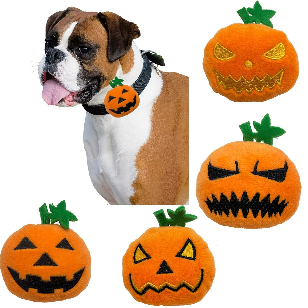 30 pieces of Halloween pumpkin style dog collars pet dog accessories butterfly bows sliding dog collars pet accessories 240914