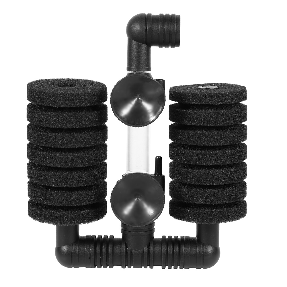Double Headed Sponge Air Pump Aquarium Filter with Suction Cup, Single Head Filter, Biochemical Sponge
