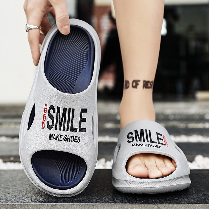 2024 Men's Slippers Indoor Outdoor Sandals Beach Comfortable Soft Slides Casual Shoes New Men Flip-flops Bathroom Home Slippers