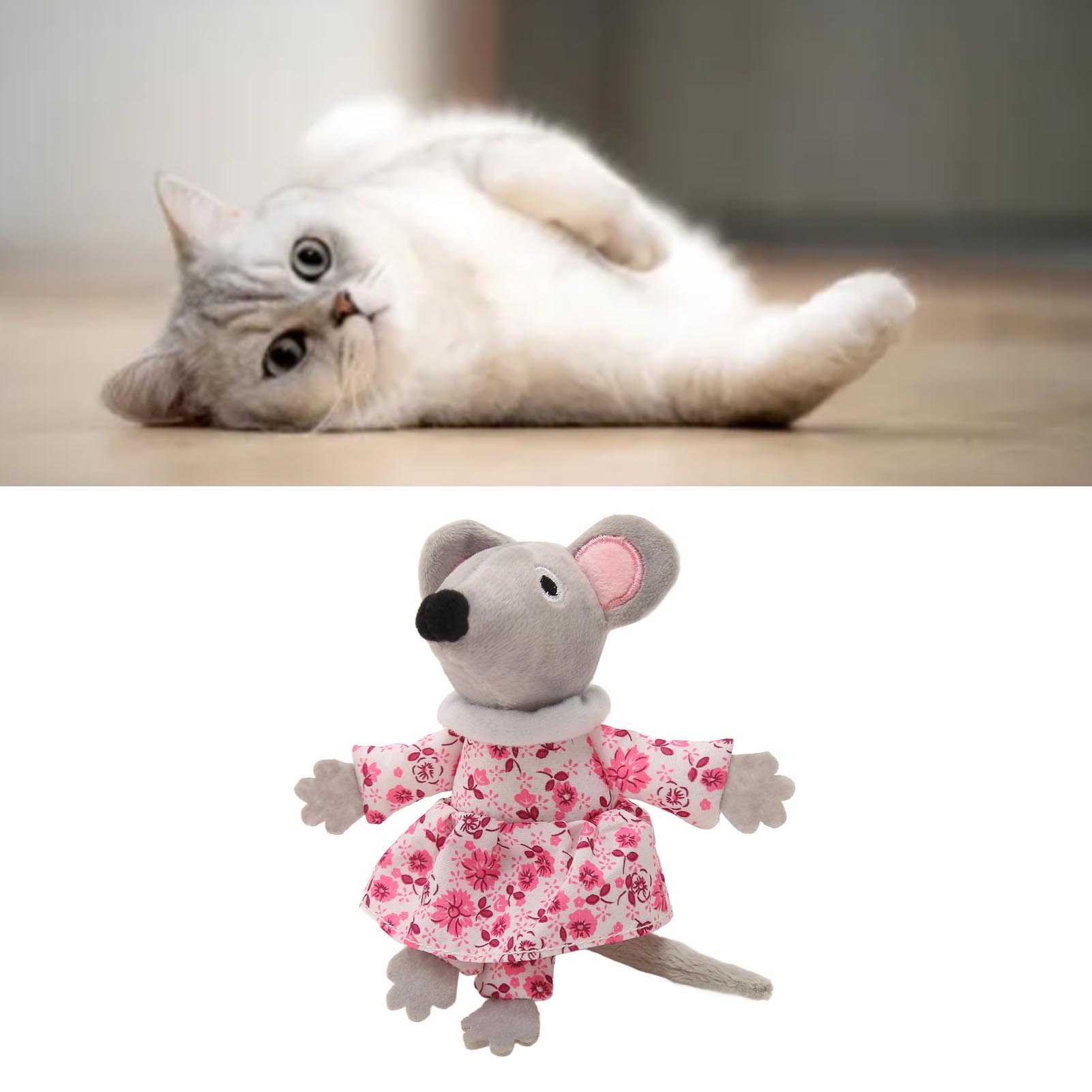 Catnip Mouse Cat Toy, Pet Interactive Chewing Toy, Bite Resistant, Boredom Reduction