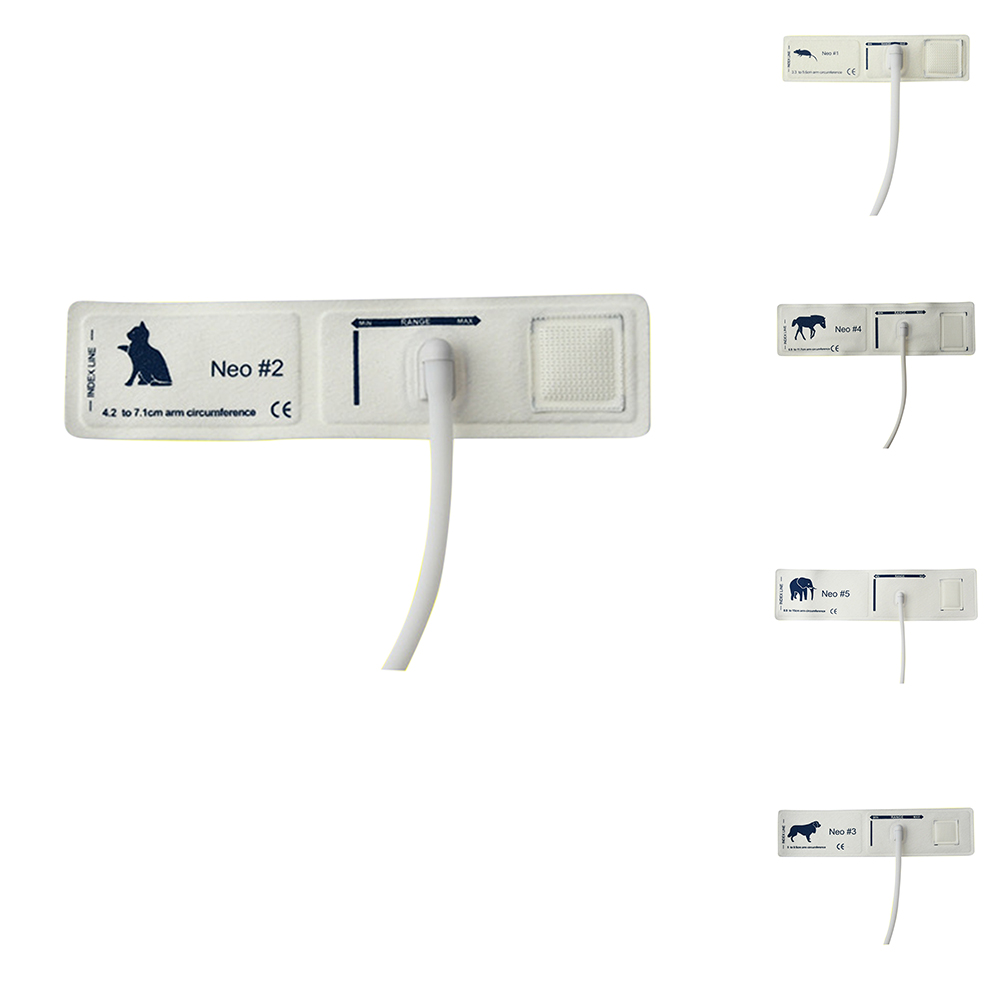 Professional Blood Pressure Monitor Cuffs 1-5 Sizes Blood Pressure Monitor Supplies Veterinary Animal Use For Mouse Cat Horse