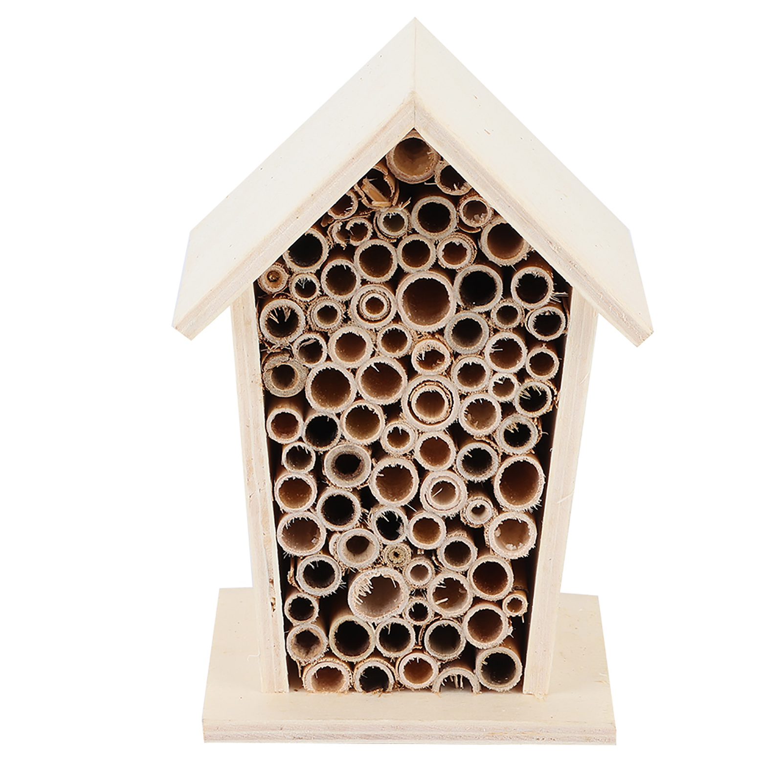 Wooden Insect Bee House, Wood Shelter, Nesting Box for Outdoor Garden Decoration