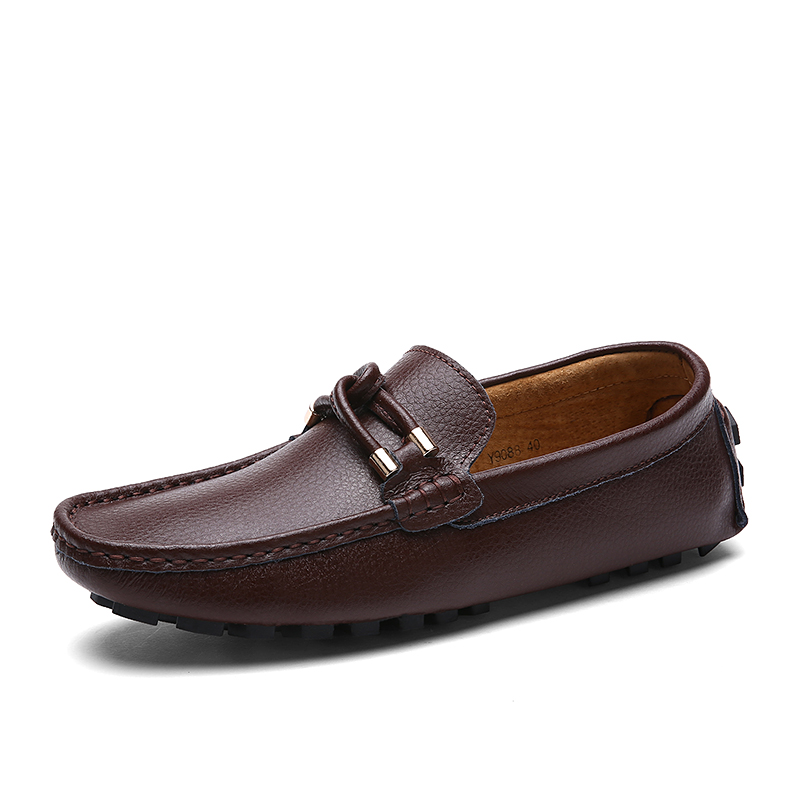 Men Shoes Autumn Luxury Leather Fashion Shoes Loafers Boat Men Drive Flats Footwear Classic Comfy Men Casual Shoes High Quality