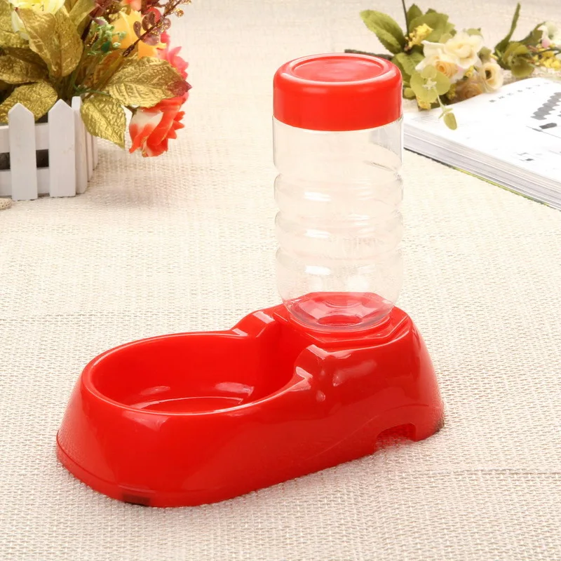 free shipping Automatic Dispenser In Stock Small Breed Teddy Corgi For Cats Dogs Plastic Material Pet Feeder Water Bottle