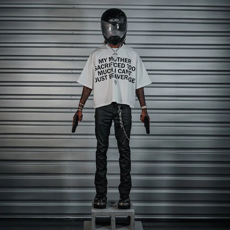 Y2K vintage T Shirt Punk print pattern oversized t shirt men women Unisex fashion Streetwear Hip Hop Cotton Loose top 240913