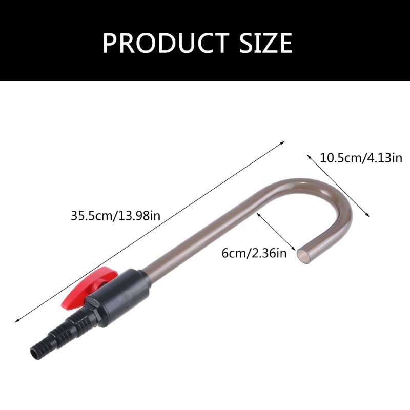 Aquarium Water Changing Device Easy Use Hook Water Changer for Tanks Water Changer Pipe Accessories