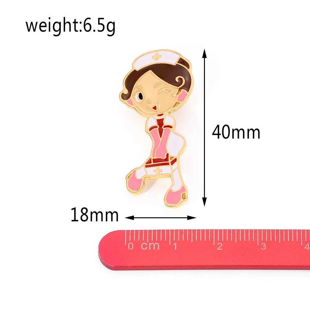 New Medical Medicine Brooch Pin Stethoscope Electrocardiogram Microscope Heart Shaped Pin Nurse Doctor Backpack Lapel JewelryX240914