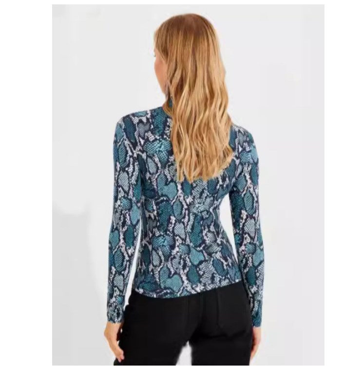 Women's Leopard Print Slim Fit T-Shirt With Round Neck