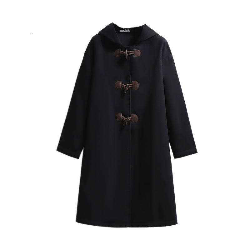 150Kg Plus Size Women's Autumn Winter Double-Sided Bust 156Cm 6Xl 7Xl 8Xl 9Xl 10Xl Long Horn Buttoned Woolen Coat