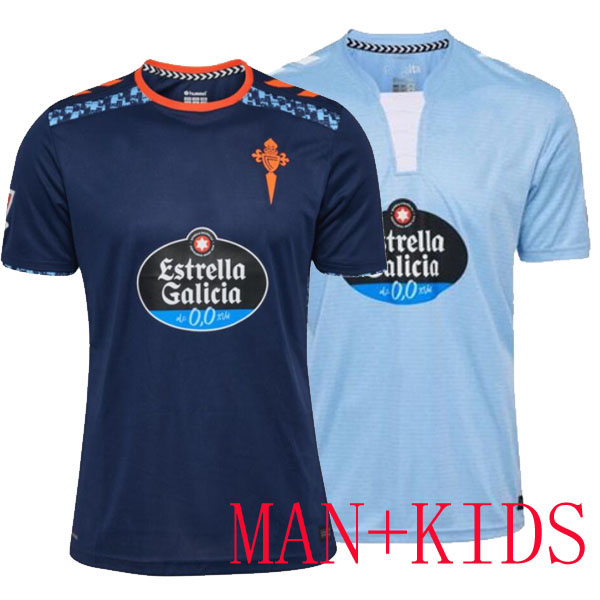 24 25 Celta 2024 de Vigo soccer jerseys HOME AWAY BAMBA 17 MINGUEZA 3 SANCHEZ 23 BELTRAN 8 SWEDBERG 19 ALLENDE 9 ASPAS 10 jersey football shirts man kids set