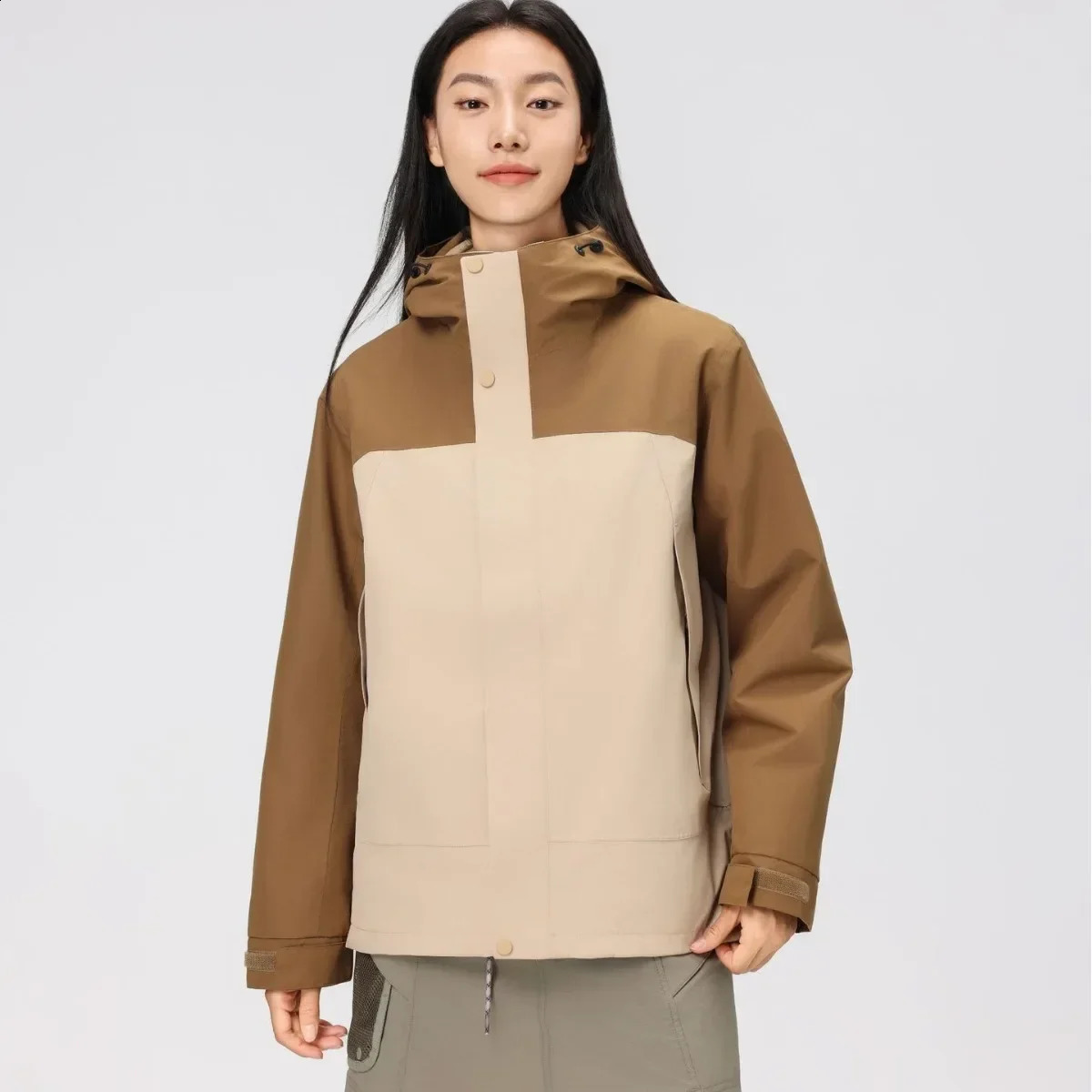 winter waterproof hooded jacket mens autumn fashion outdoor hiking rain heated clothes women mountaineering trench coat 240904