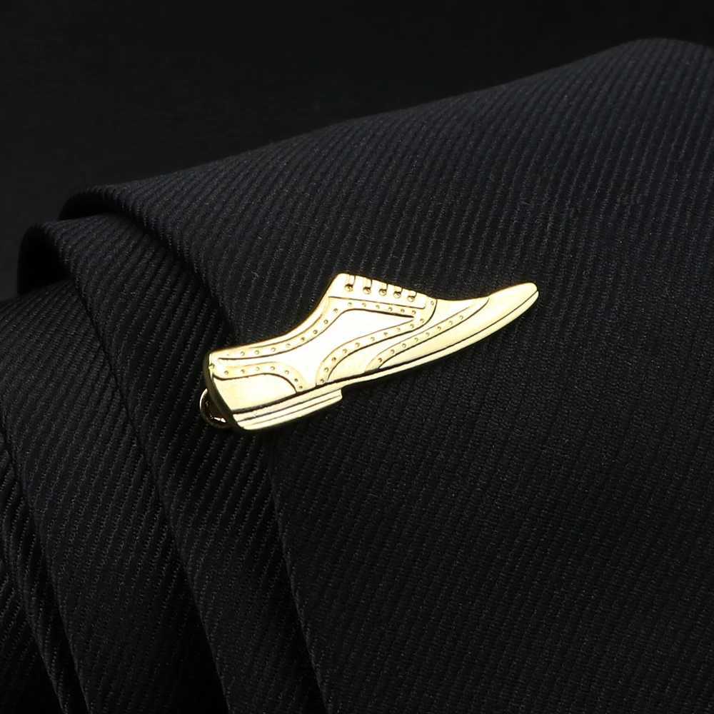 Gold Silver Color Feather Gun Pen Beard Shape Metal Tie Clip For Men Tie Bar Necktie Clips Pin Wedding Tie Men Jewelry GiftX240914