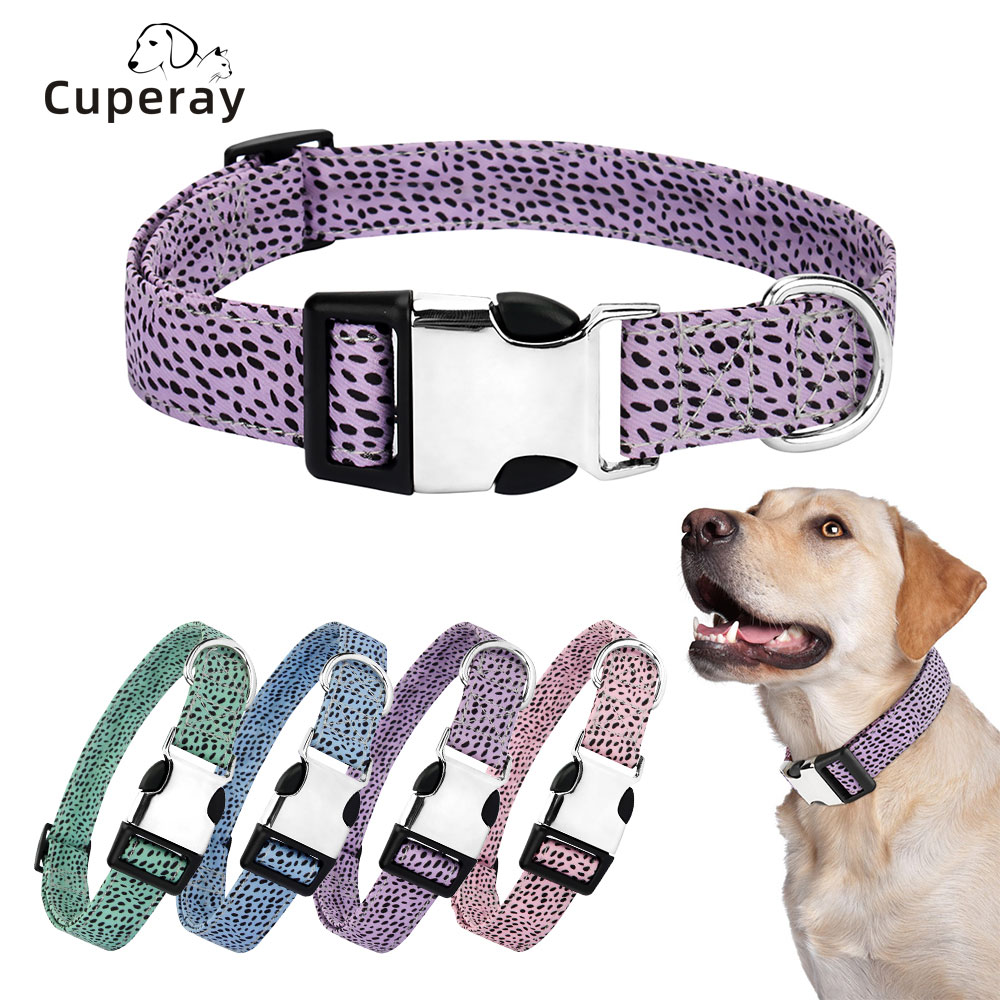 Dog Collar,Breathable Puppy Collars,Adjustable for Small Medium Large Dogs,Special Design Nylon Dog Pet Collar with Metal Buckle