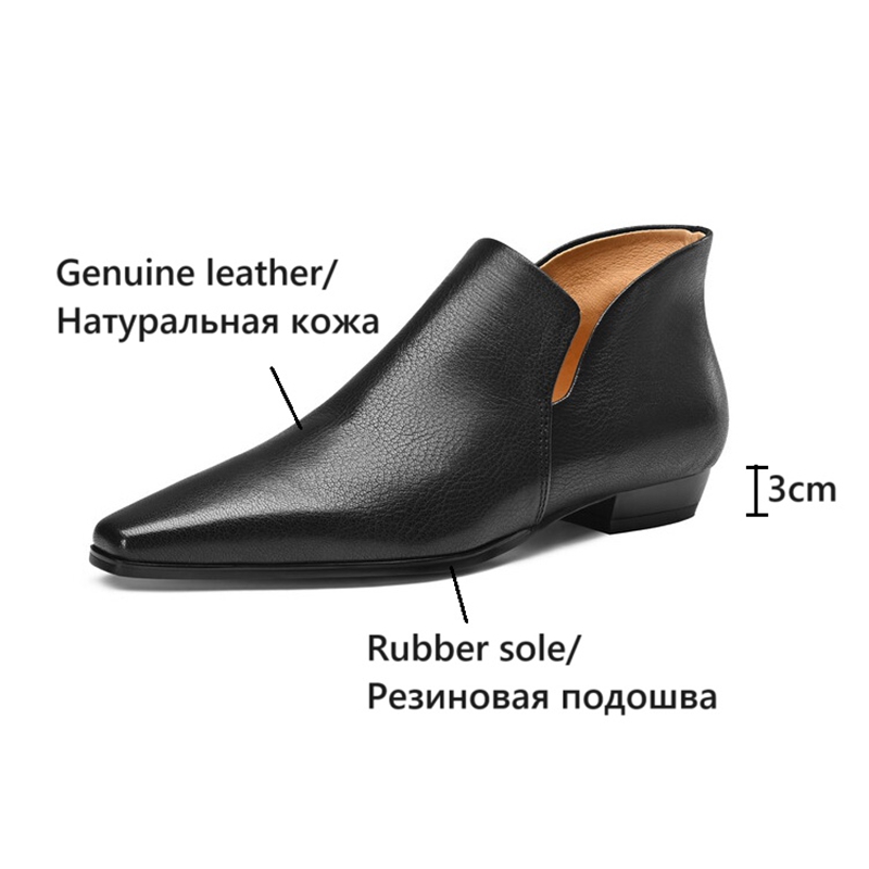 NEW Autumn/Spring Women Loafers Genuine Leather Shoes for Women Square Toe Chunky Heel Women Pumps Concise Shoes сапоги женские