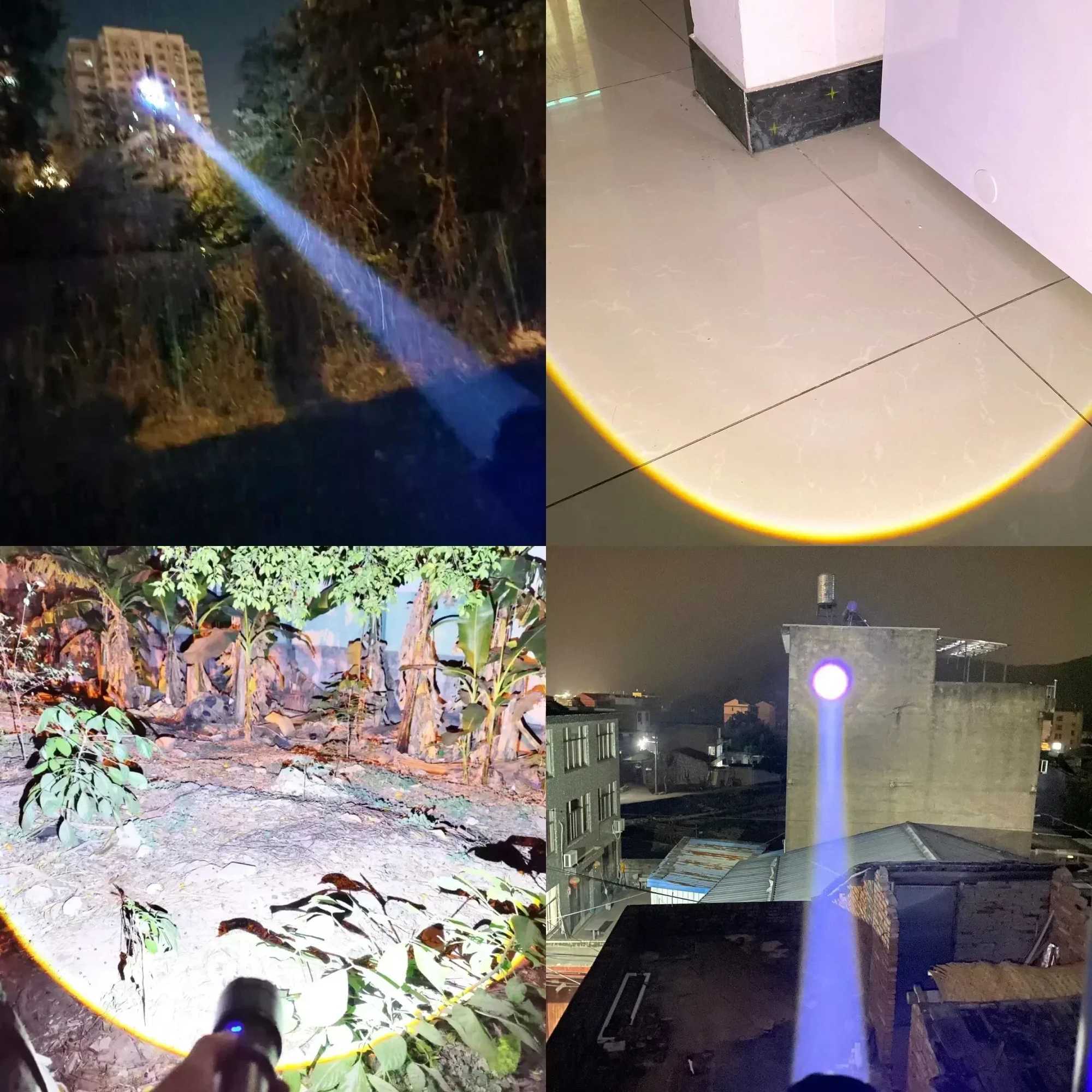 Powerful charging function LED flashlight waterproof alloy hand light 1000 meter ultra bright flashlight outdoor zoom tactical lightW240903