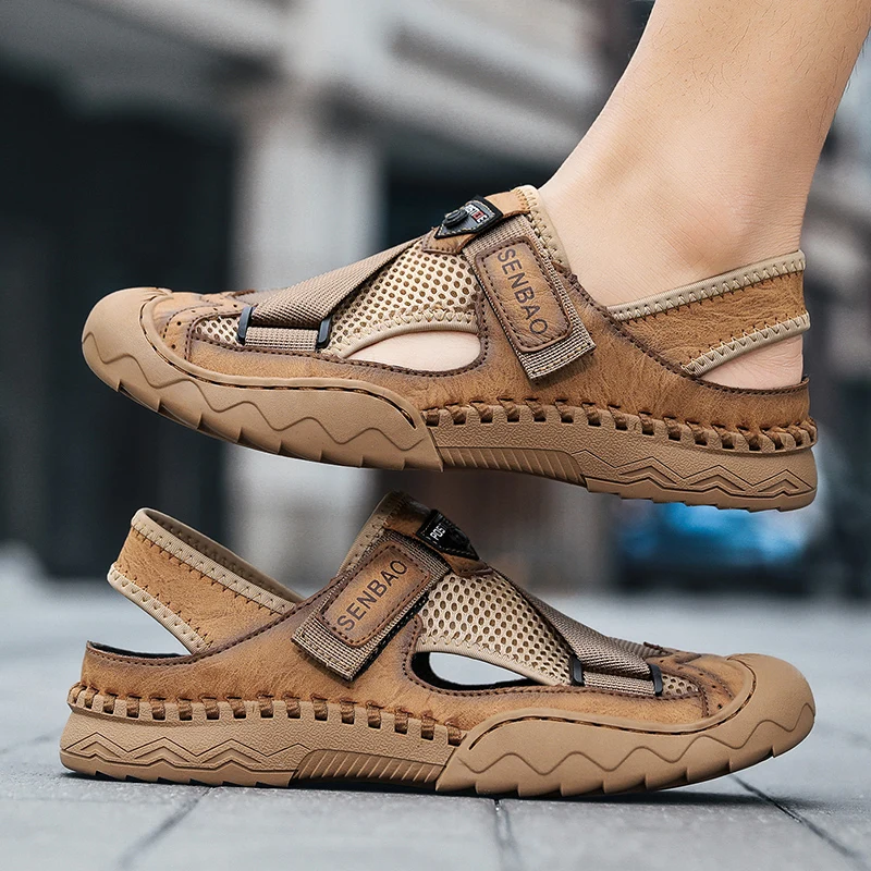 Men Sandals Non-slip Summer High Quality Outdoor Beach Slippers fashion Casual Shoes Cheap Men's shoes Water Shoes men