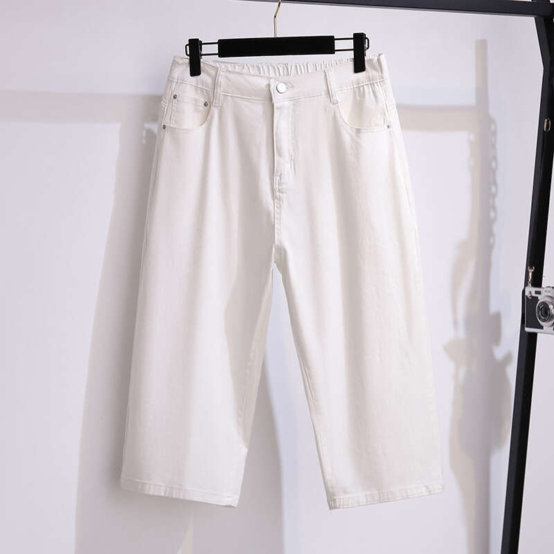 155Kg Plus Size Women Hip 150 Summer Loose Denim S High Waisted Straight Stretch Wide Leg Pants 4Xl 5Xl 6Xl 7Xl 8Xl 9Xl