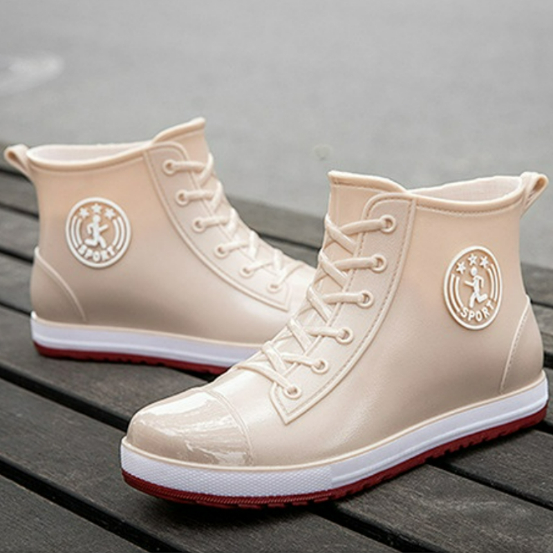 Water Boots Woman Rain Free Shipping Insulated Rubber Shoes Women Galoshes Comfort Flat Work Garden Waterproof Rain Gum Boots