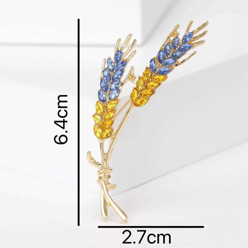 New Peace Wheat Ear Brooches for Women Unisex Tassels Wheats Pins Office Party Friend Gifts Accessories WholesaleX240914