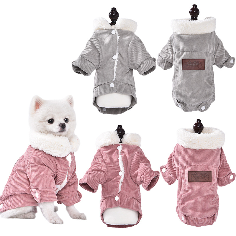 Autumn Winter Thickening berber Fleece coat for Small Dogs Puppy T-Shirt Fleece Pullover Pet Clothing