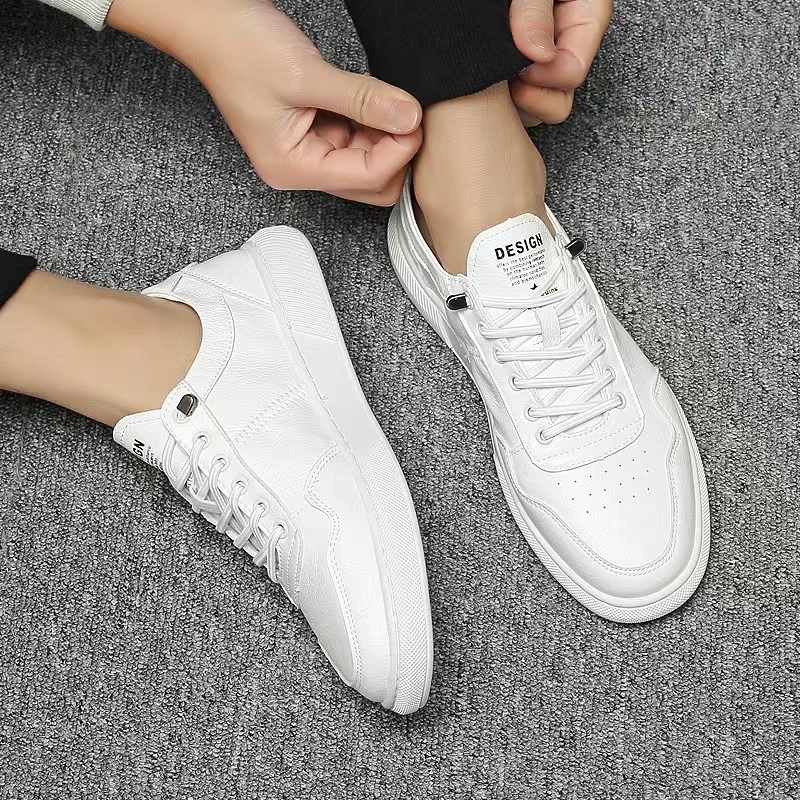 Summer Mens Casual Shoes Breathable Outdoor White Shoes Comfy Lace-up Men Sneakers Fashion Running Tennis Shoes for Man Footwear