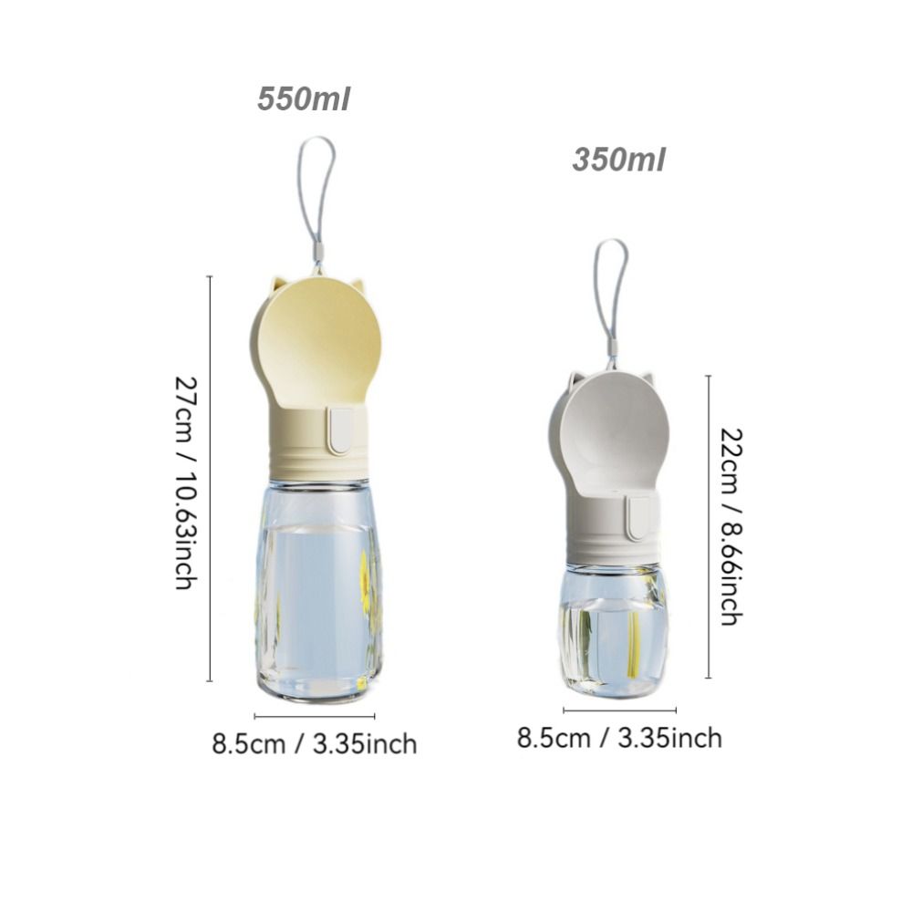 free shipping Durable 350/550ml Dog Water Bottle Lightweight Portable Drinking Bowl Outdoor Pet Supplies Puppy