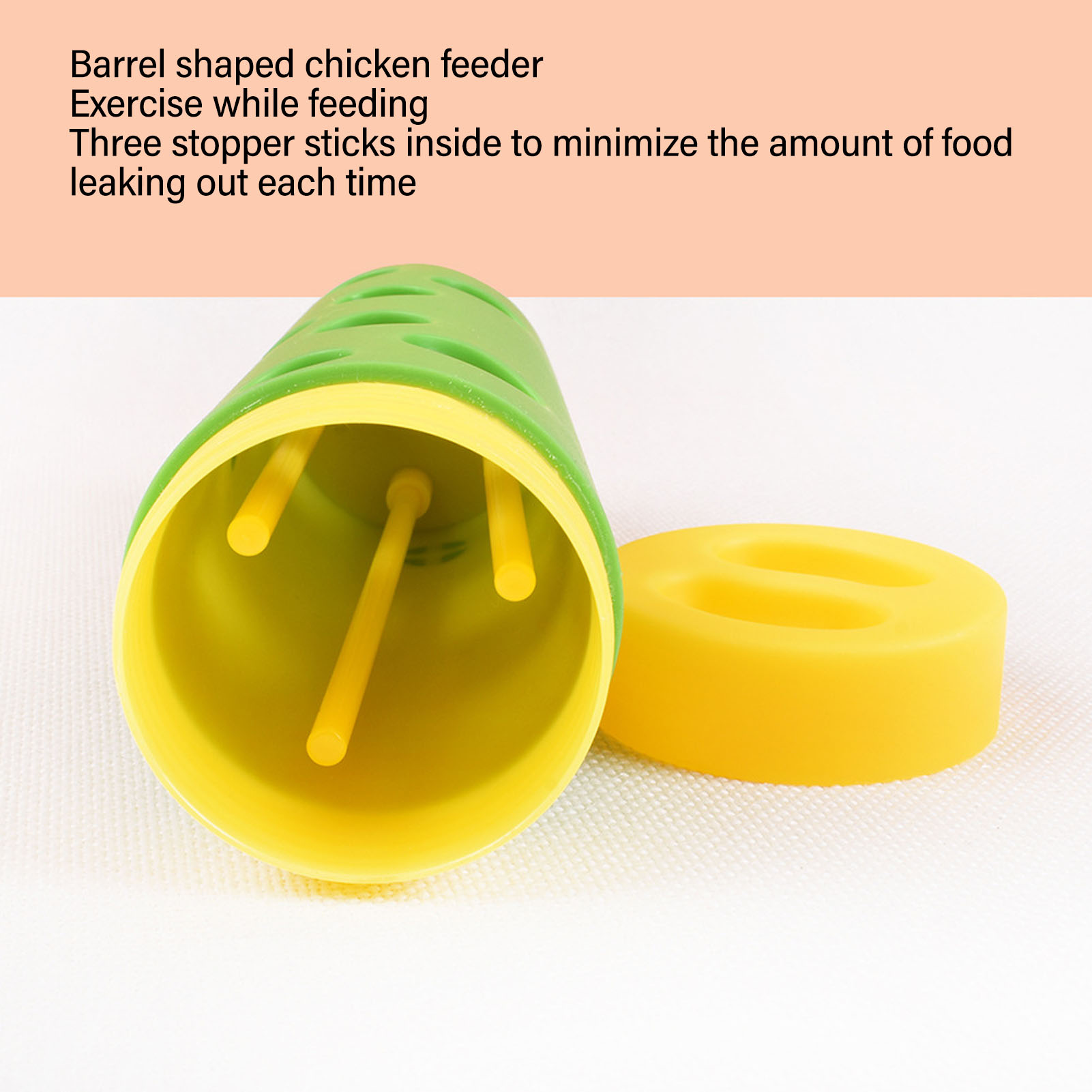 Chicken Treat Roller Bite Resistant Slow Feeding Interesting Safe Feeder Toy For Poultry Chicken