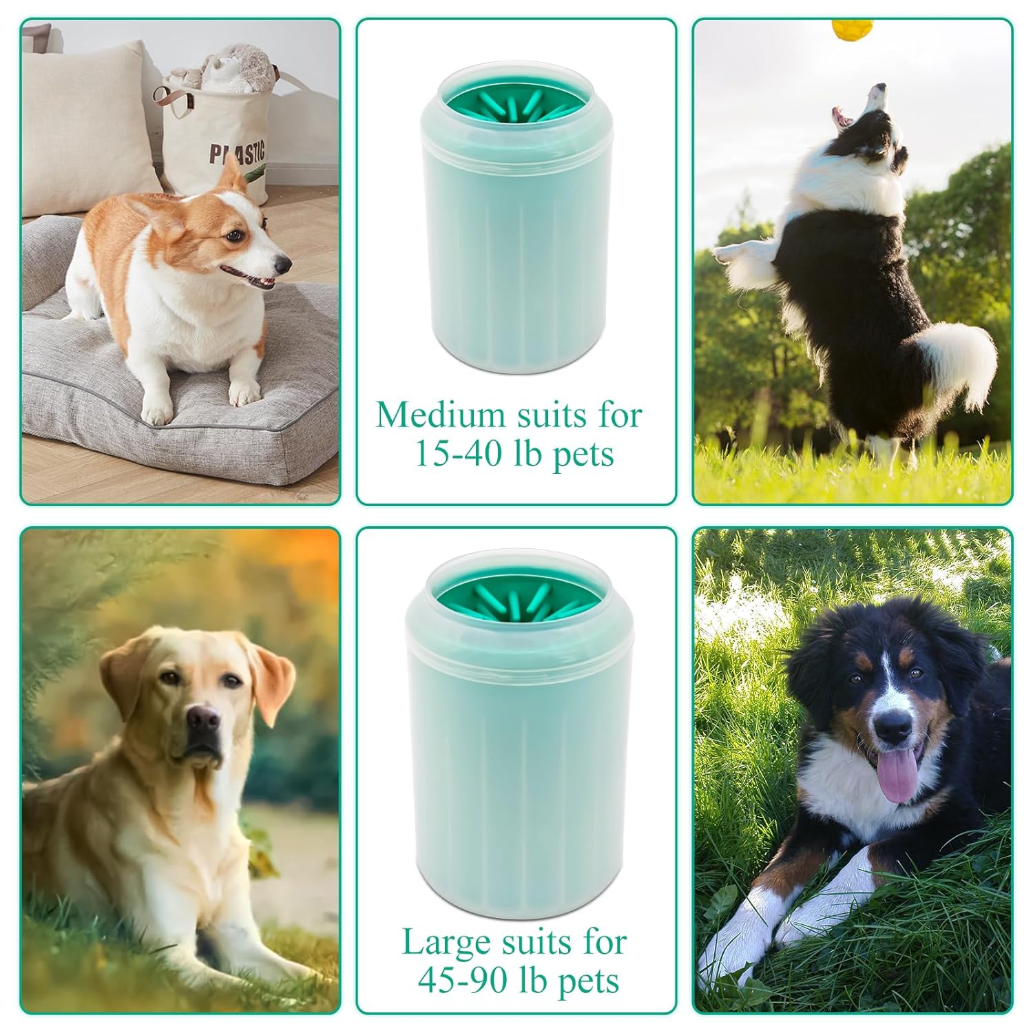 Pet Foot Wash Cup Soft Silicone Material Cat and Dog Foot Cleaner Portable Dog Foot Massage Pet Foot Bath Cleaning Supplies