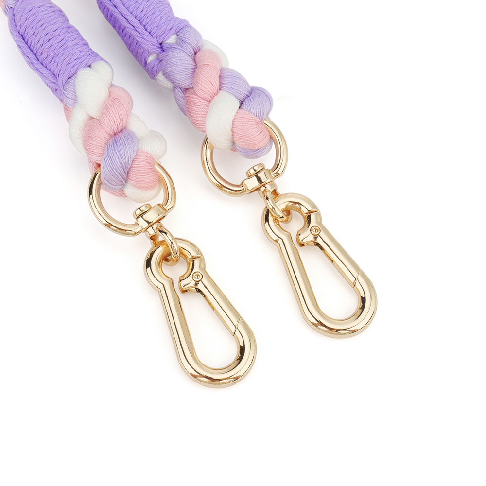 Multifunctional Pet Leash with Removable Metal Ring and Hangable Colorful Dog Leash, Dog Tag Buckle for Dog Walking and Training