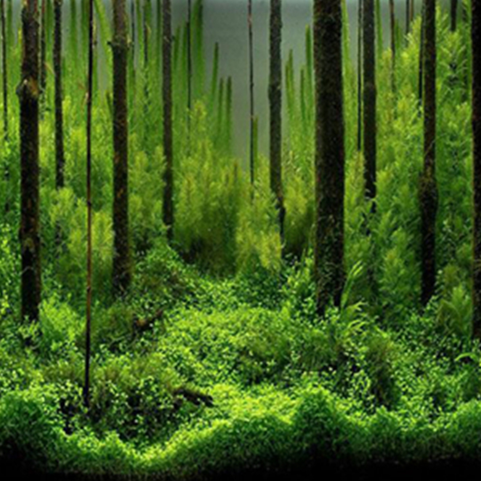 PVC Adhesive Underwater Forest Tank Background Poster Backdrop Decoration Paper