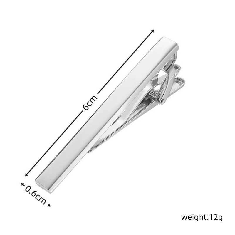 Classic mens and womens tie clips high-quality Multi colored metal smooth clips business suit shirts accessories jewelry giftsX240914