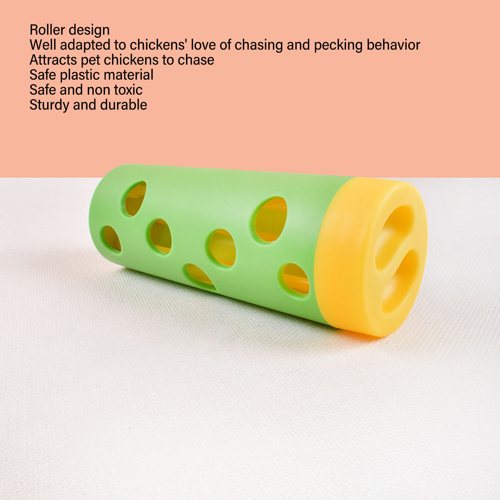 Chicken Treat Roller Bite Resistant Slow Feeding Interesting Safe Feeder Toy For Poultry Chicken